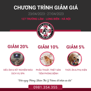 PetOne giảm giá khai trương Long Biên